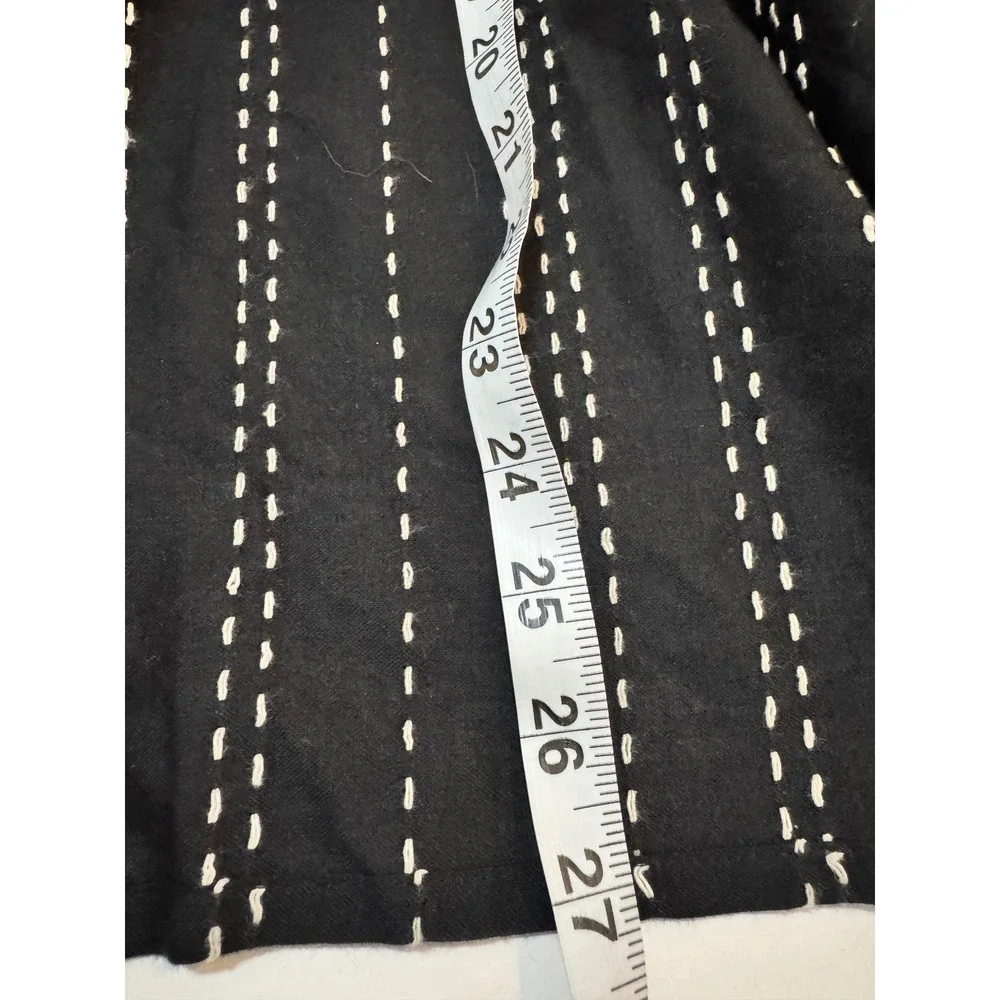 Pure Jill Women's Striped Black & White Open Front Cardigan Jacket X-3X - Picture 5 of 6
